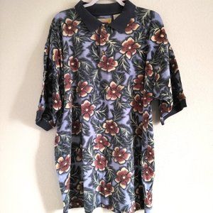 Montage Hawaii Hawaian Beach Style Printed Casual Polo Shirt Mens Size XL